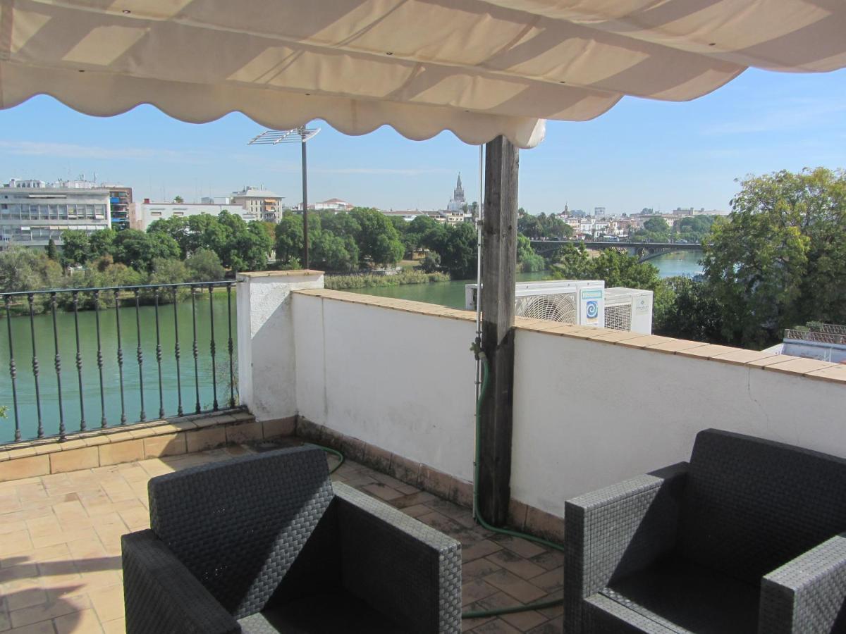 Trianabridgeviews Ático con vistas al puente de Triana calle Castilla 38 Siviglia Esterno foto